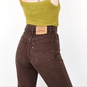Chocolate High Waisted Levis